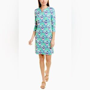 J.McLaughlin NWT Carly Dress in Navy/Multi Zanzibar Garden Womens Sz M